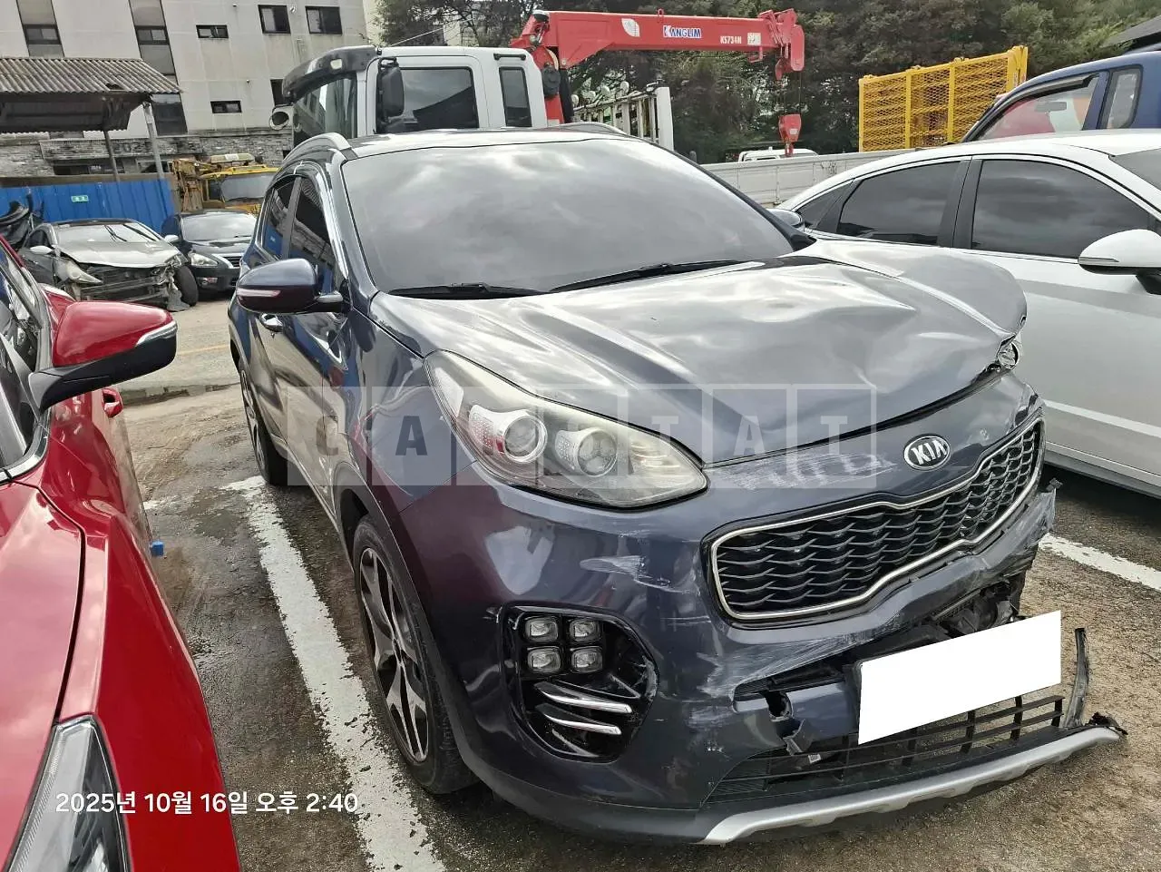 Photo 2 of 6: 2015 Kia Sportage, VIN KNAPM813BGK031407 — Korean insurance auction