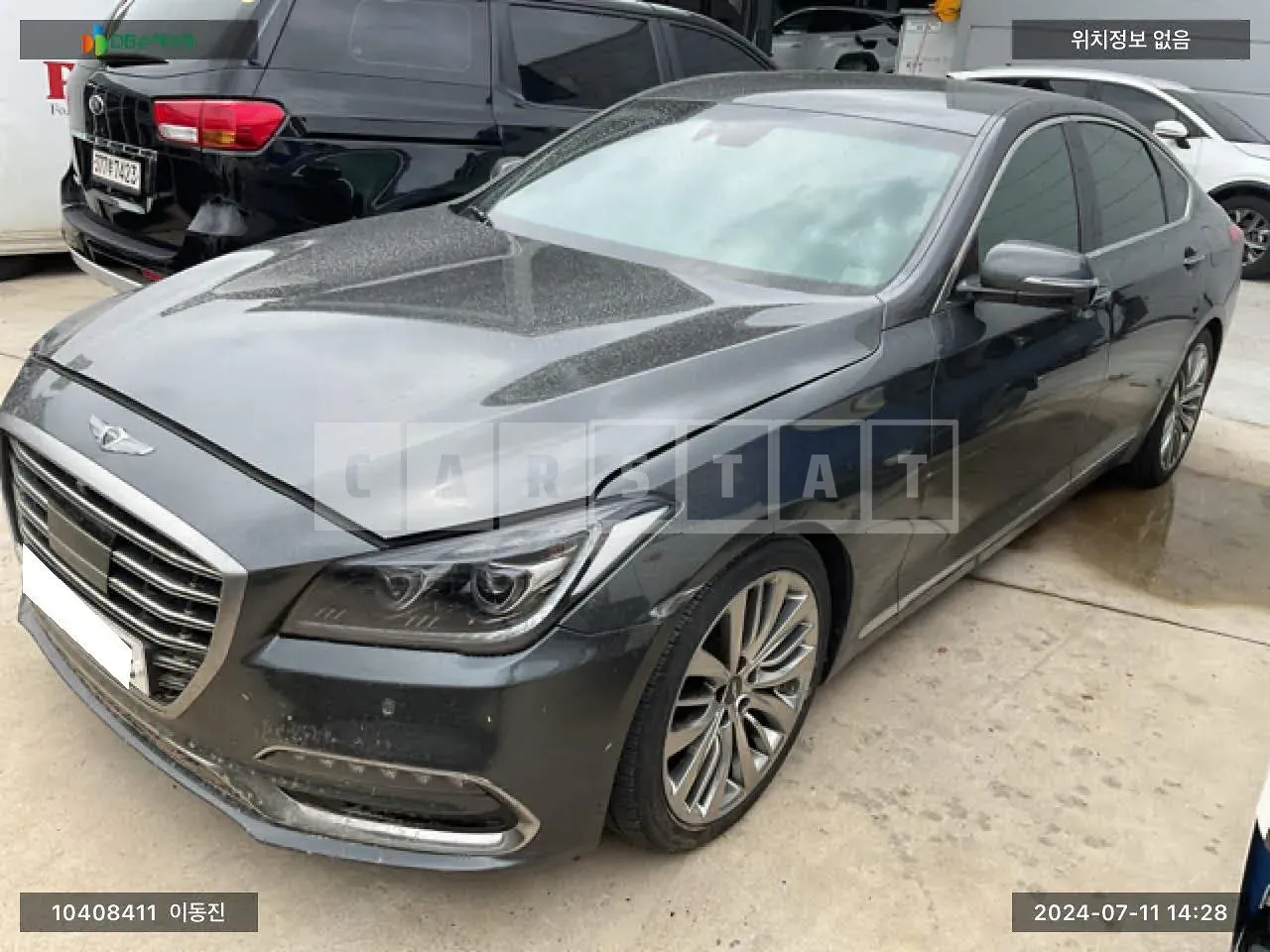 Photo 2 of 9: 2018 Hyundai Genesis /G80, VIN KMHGM412DJU287146 — Korean insurance auction