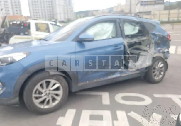 Photo 2 of 5: 2016 Hyundai Tucson, VIN KMHJ381ABGU007723 — Korean insurance auction