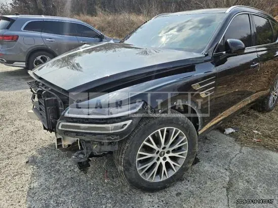 Photo 2 of 18: 2021 Genesis Hyundai GV80, VIN KMTHB81DBMU075717 — Korean insurance auction