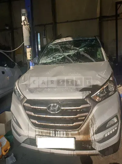 Photo 1 of 15: 2016 Hyundai Tucson, VIN KMHJ381ABGU001294 — Korean insurance auction