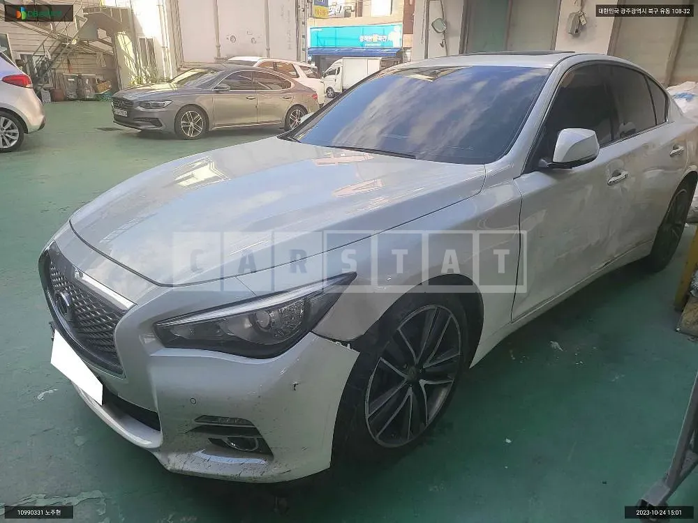 Photo 2 of 25: 2015 Infiniti Nissan Q50 2.2d, VIN JNKDV71EXFM530790 — Korean insurance auction