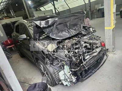 Photo 1 of 14: 2015 Hyundai Tucson, VIN KMHJ581ABGU013142 — Korean insurance auction