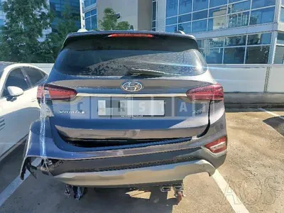 Photo 1 of 36: 2018 Hyundai Santa Fe, VIN KMHS381BBKU021969 — Korean insurance auction