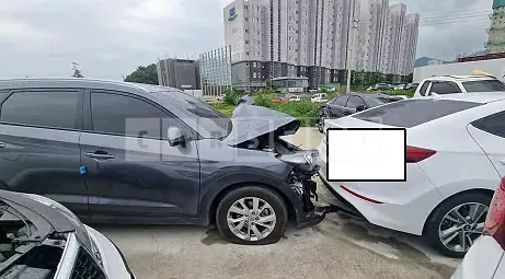 Photo 2 of 5: 2020 Hyundai Tucson, VIN KMHJ381ABLU339719 — Korean insurance auction