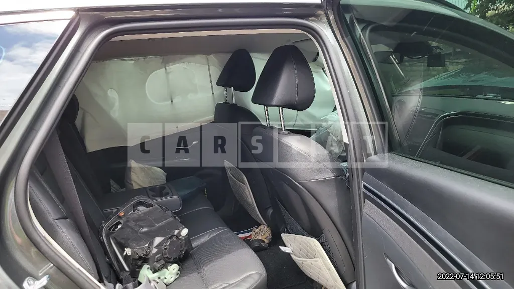 Photo 2 of 50: 2022 Hyundai Tucson, VIN KMHJE81BGNU107032 — Korean insurance auction