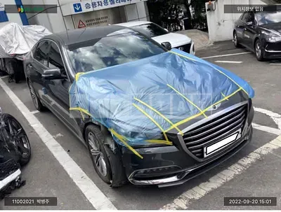 Photo 1 of 17: 2017 Genesis G80, VIN KMHGL41DBJU249567 — Korean insurance auction