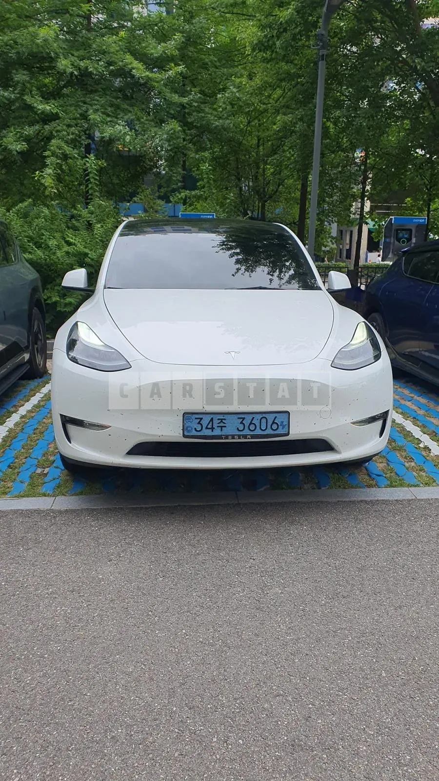 Photo 3 of 3: 2023 Tesla Model Y AWD Long Range, VIN 7SAYGDEE3PF641488 — Korean insurance auction