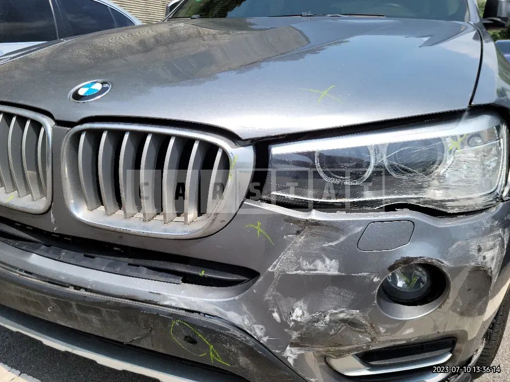Photo 2 of 27: 2015 BMW X3 xDrive 20d, VIN WBAWZ5106F0F61176 — Korean insurance auction