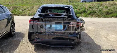 Photo 1 of 25: 2020 Tesla Model X Long Range, VIN 5YJXCBE28LF286844 — Korean insurance auction