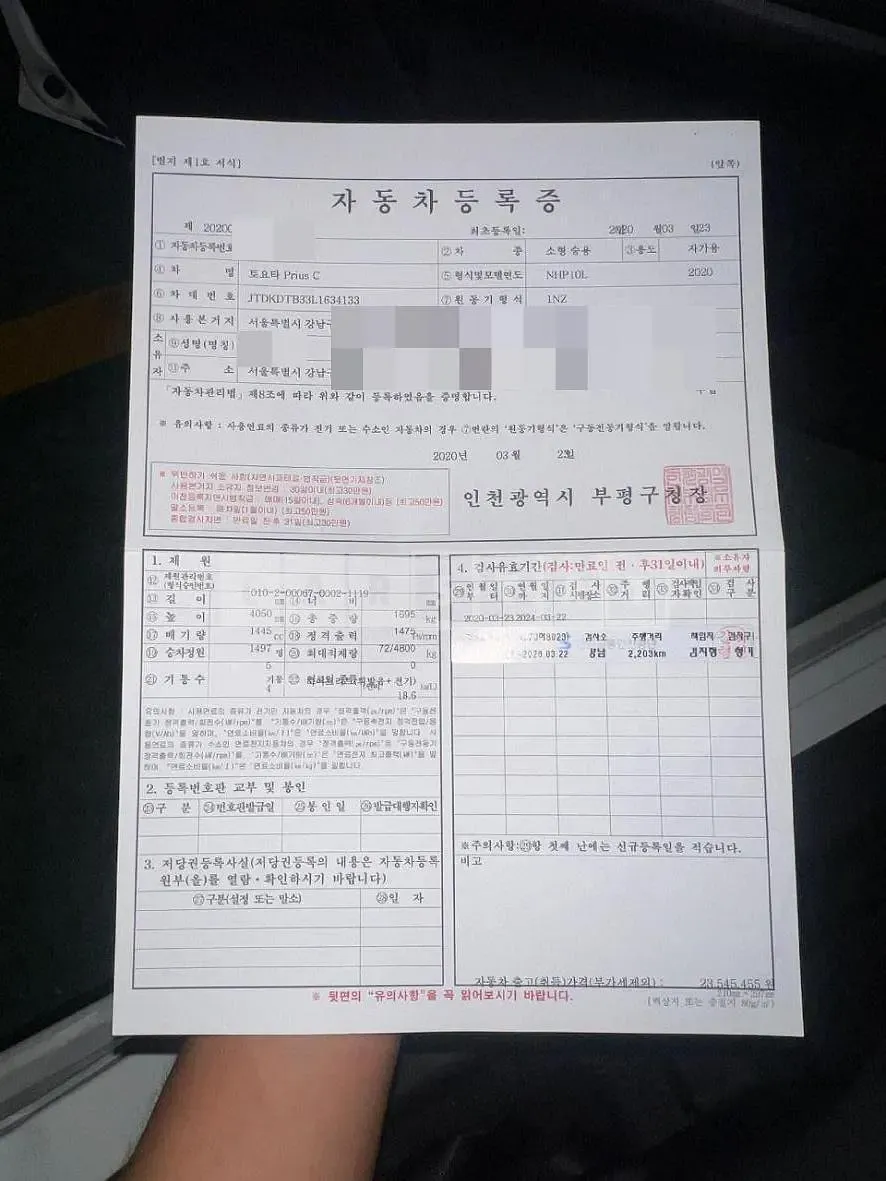 Photo 2 of 54: 2020 Toyota Prius C, VIN JTDKDTB33L1634133 — Korean insurance auction