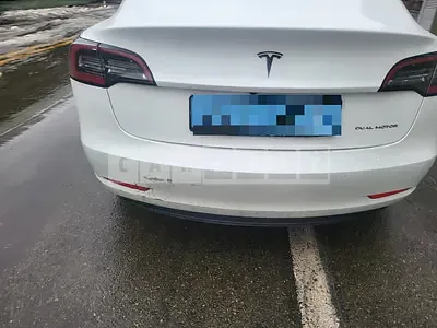 Photo 1 of 27: 2022 Tesla Model 3 Long Range, VIN 5YJ3E1EB2NF151316 — Korean insurance auction