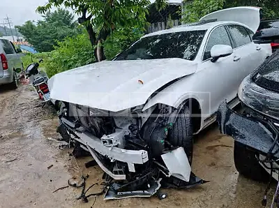 Photo 1 of 12: 2021 Volvo S90B6 AWD, VIN LVYPT062CMP233487 — Korean insurance auction