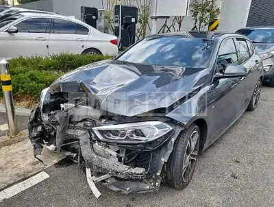 Photo 1 of 23: 2021 BMW 118d, VIN WBA7M9100M7H30929 — Korean insurance auction
