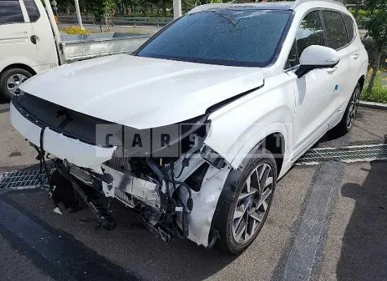 Photo 2 of 23: 2021 Hyundai Santa Fe, VIN KMHS581LGMU383166 — Korean insurance auction