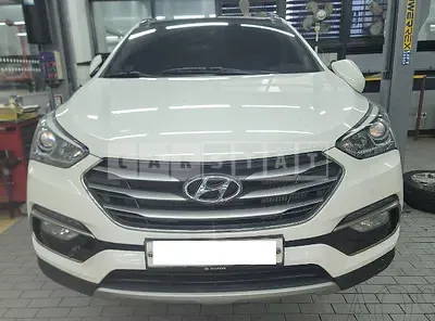Photo 1 of 50: 2016 Hyundai Santa Fe, VIN KMHSW81UBGU532359 — Korean insurance auction