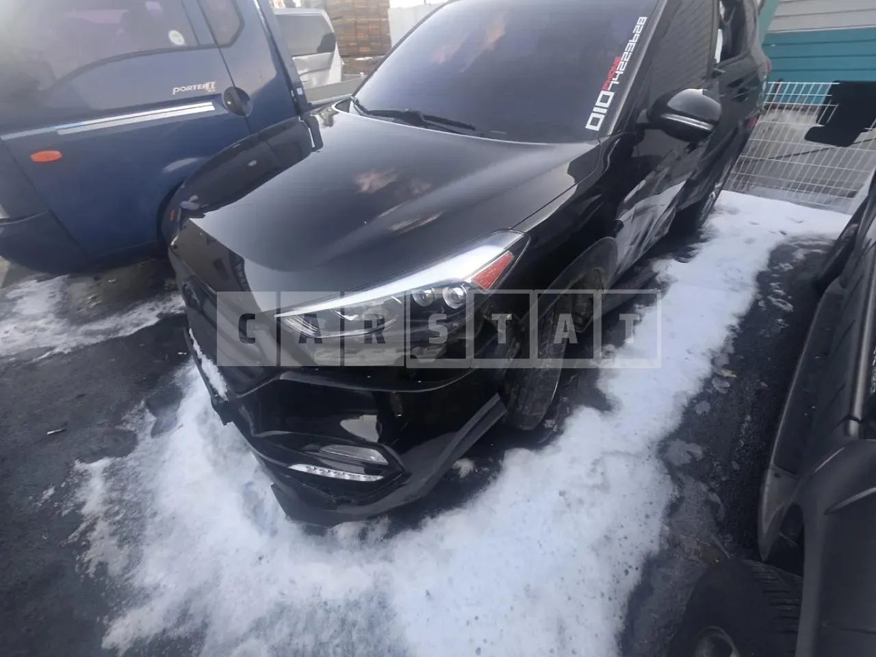 Photo 2 of 16: 2016 Hyundai Tucson, VIN KMHJ381ABHU235661 — Korean insurance auction