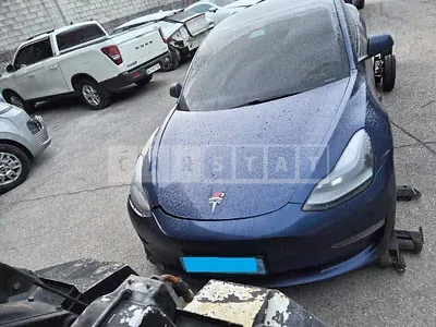 Photo 1 of 25: 2021 Tesla Model 3 Long Range, VIN 5YJ3E1EB4MF890525 — Korean insurance auction