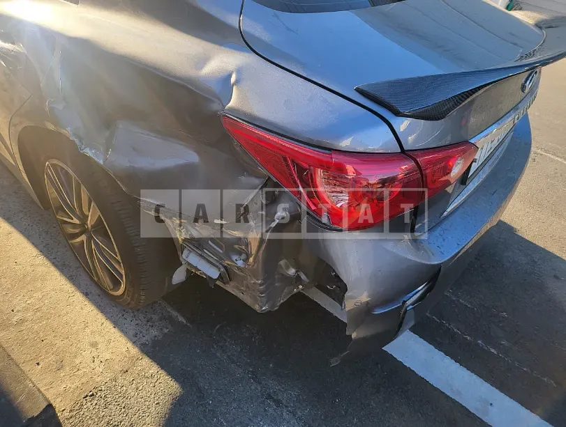 Photo 2 of 9: 2015 Infiniti Q50 2.2d, VIN JNKDV71E5FM531555 — Korean insurance auction