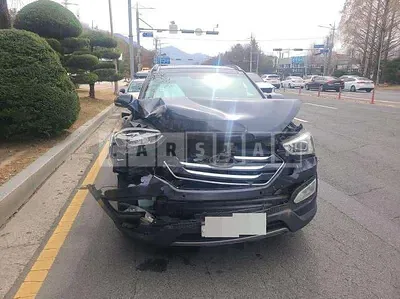 Photo 1 of 19: 2015 Hyundai Santa Fe DM, VIN KMHSW81UBFU460018 — Korean insurance auction
