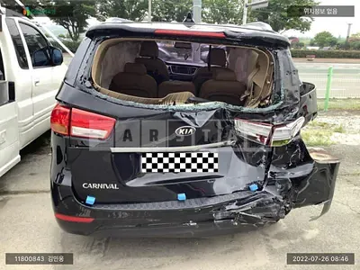 Photo 1 of 7: 2016 Kia Carnival, VIN KNHMF37ABHS269659 — Korean insurance auction